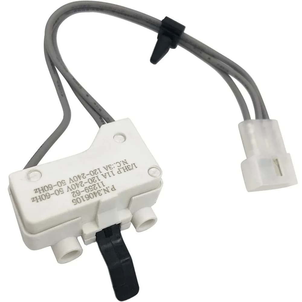 3406105   Interrupteur de porte de sèche-linge pour Kenmore Whirlpool KitchenAid 3405104 3405105 340