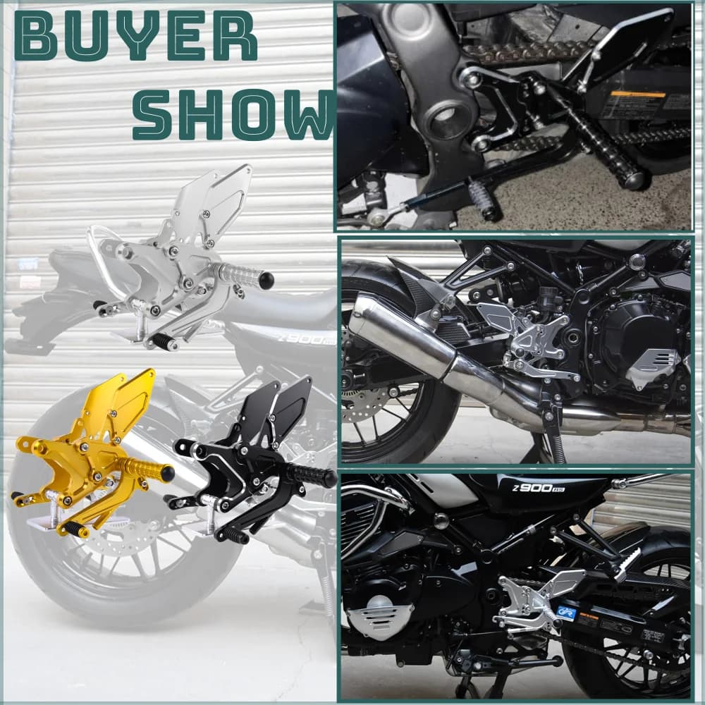 Repose-pieds arrière réglables pour Kawasaki Z900 RS SE Cafe ABS 2018 2019 2020 2021 2022 2023 2024 