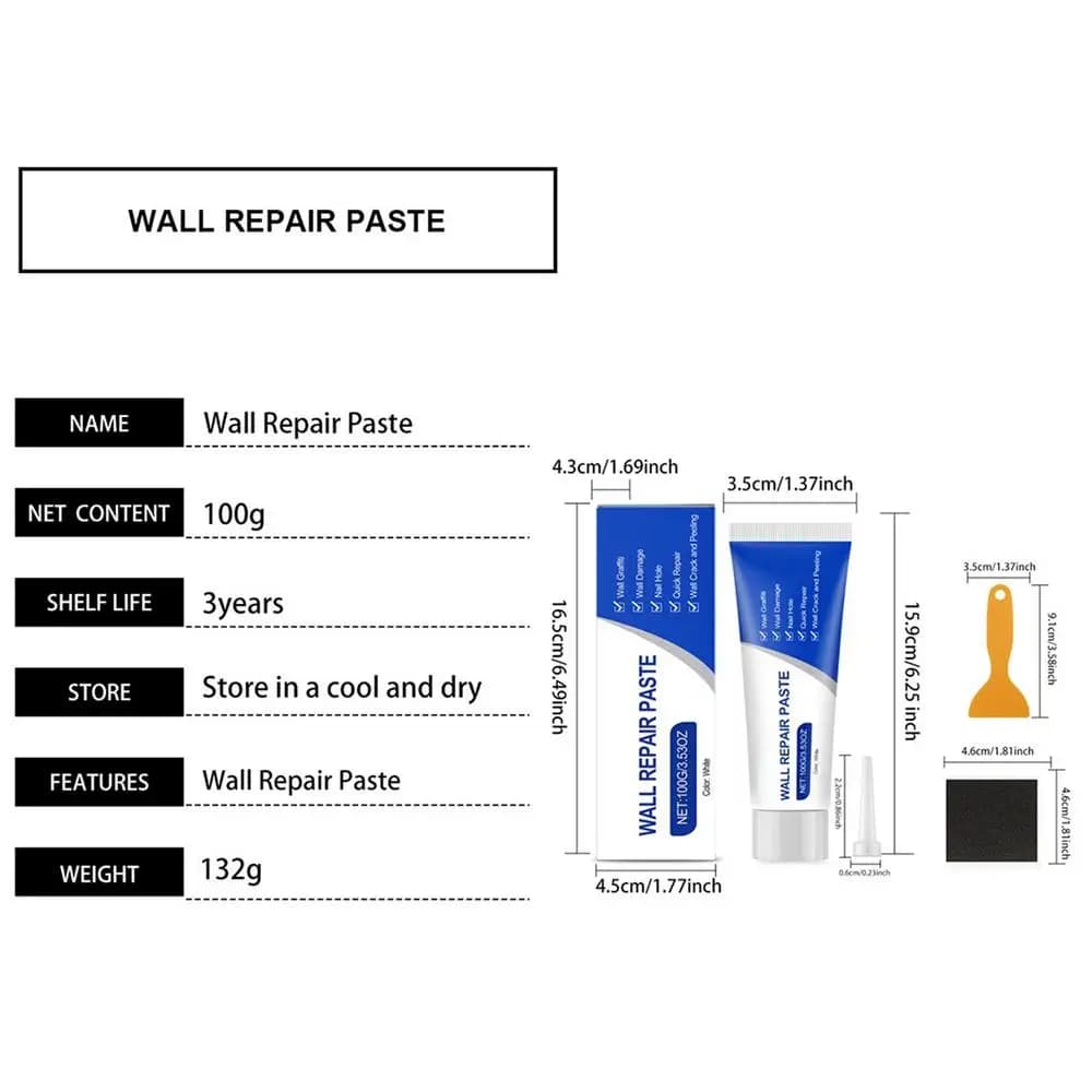 Kit de réparation mural, mastic de remplissage pour trous dans les murs, kit de réparation pour plaf