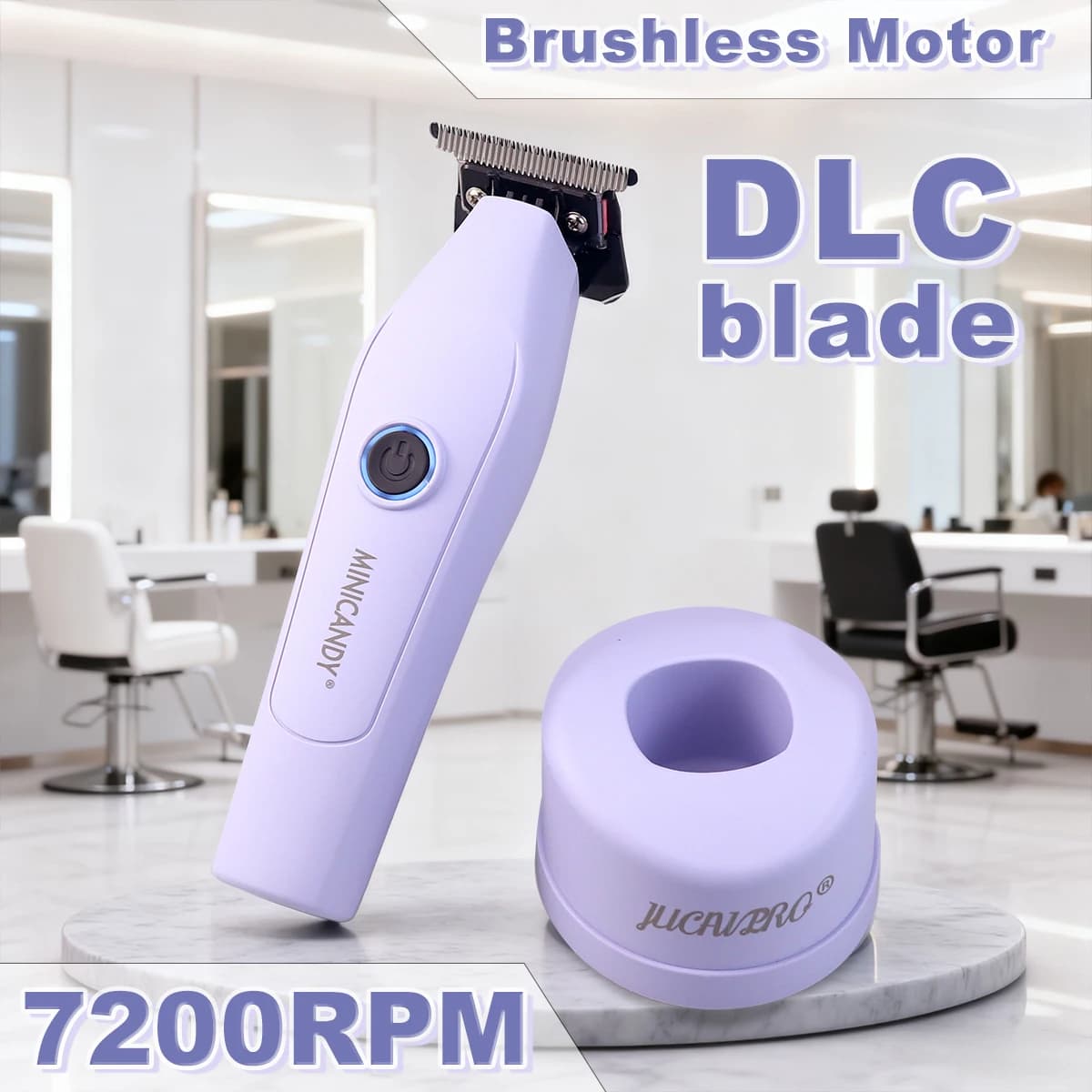 JUCAI MINICANDY JC08 tondeuse à cheveux pour hommes DLC moteur sans brosse zéro écart avec chargeur 