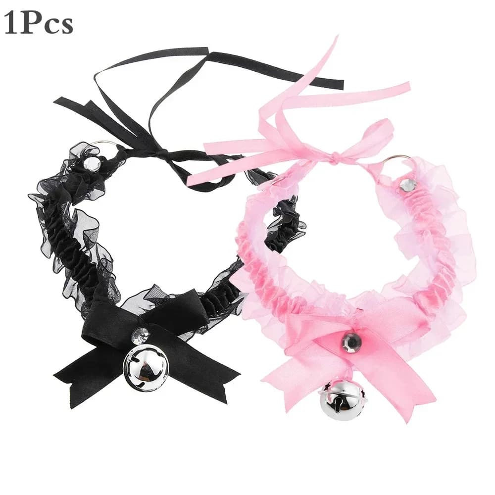 Collier esthétique en dentelle pour femmes, ras du cou avec nœud papillon, mignon, gothique, Simple,