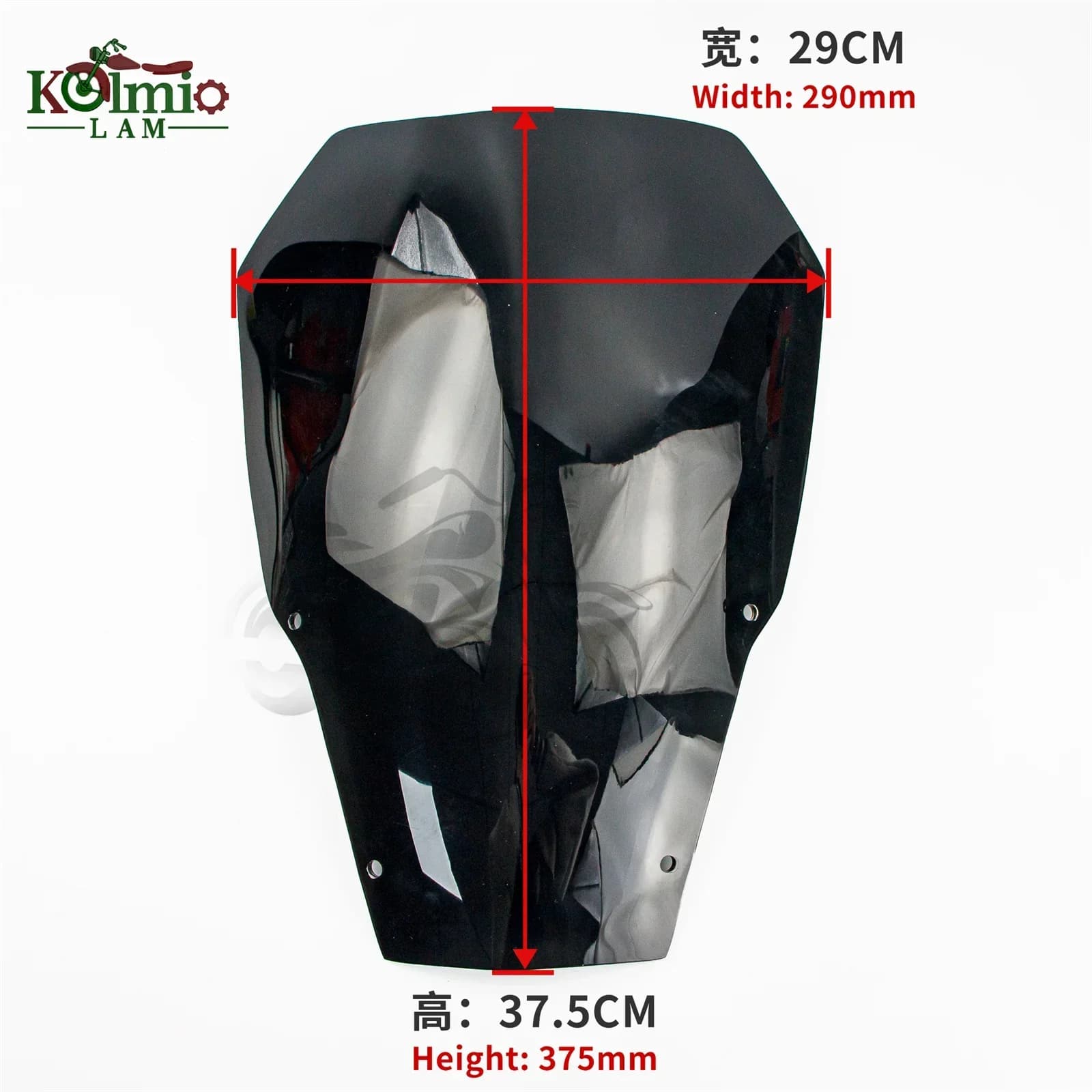 Pare-brise de moto 38cm adapté pour Yamaha 2004 - 2016 XT660R XT660 R XT 660R 2005 2006 2007 2008 20