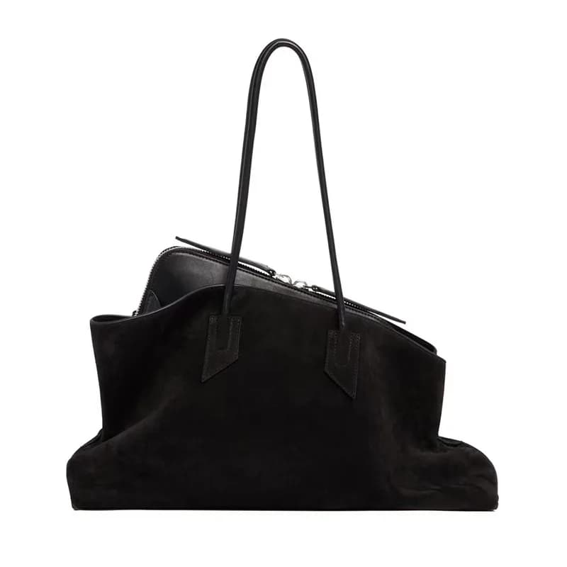Sac à main polyvalent en Faux daim, couleur unie, à la mode, produit de haute qualité, grande capaci