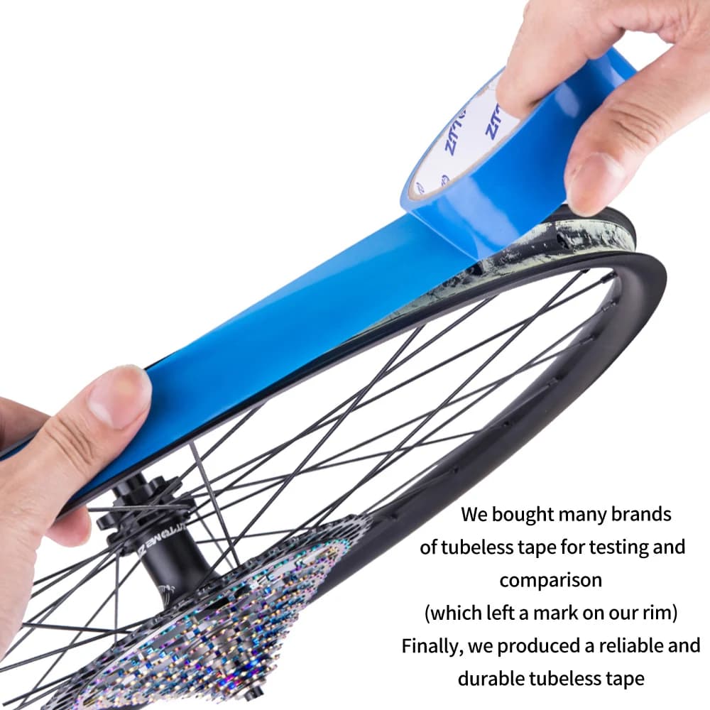 ZTTO-Bandes de jante sans chambre à air pour vélo de route et VTT, largeur 16/18/21/23/25/27/29/31/3