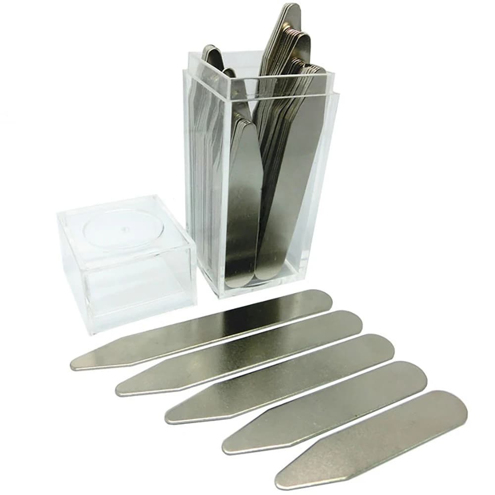 40 pièces de supports de col en acier inoxydable pour chemises habillées pour hommes, 2,2" 2,5" 2,7"