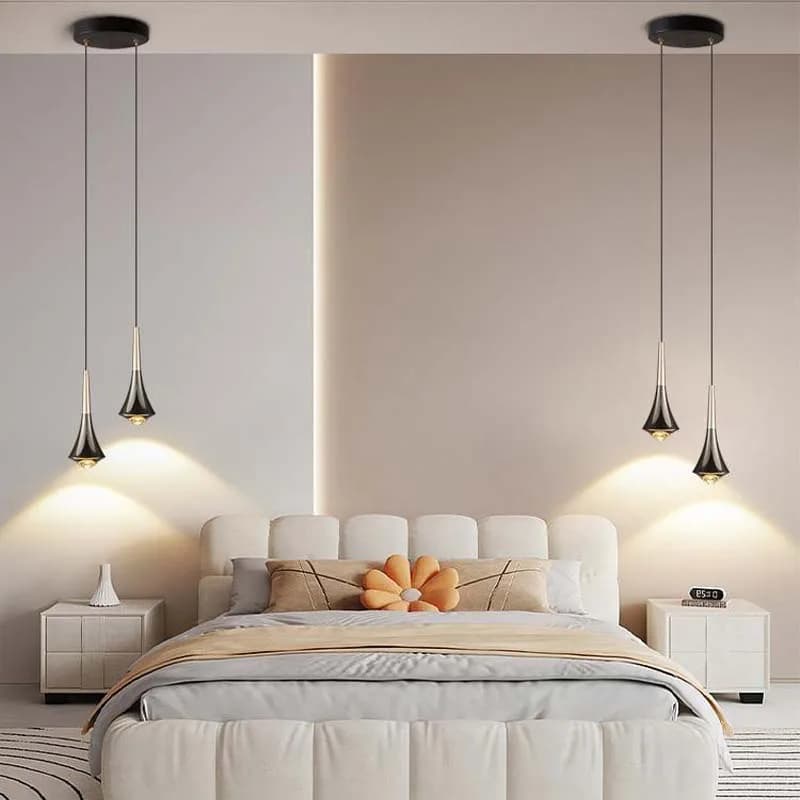 Plafonnier LED en frêne au design moderne, spectre complet, réglable, luminaire décoratif d'intérieu