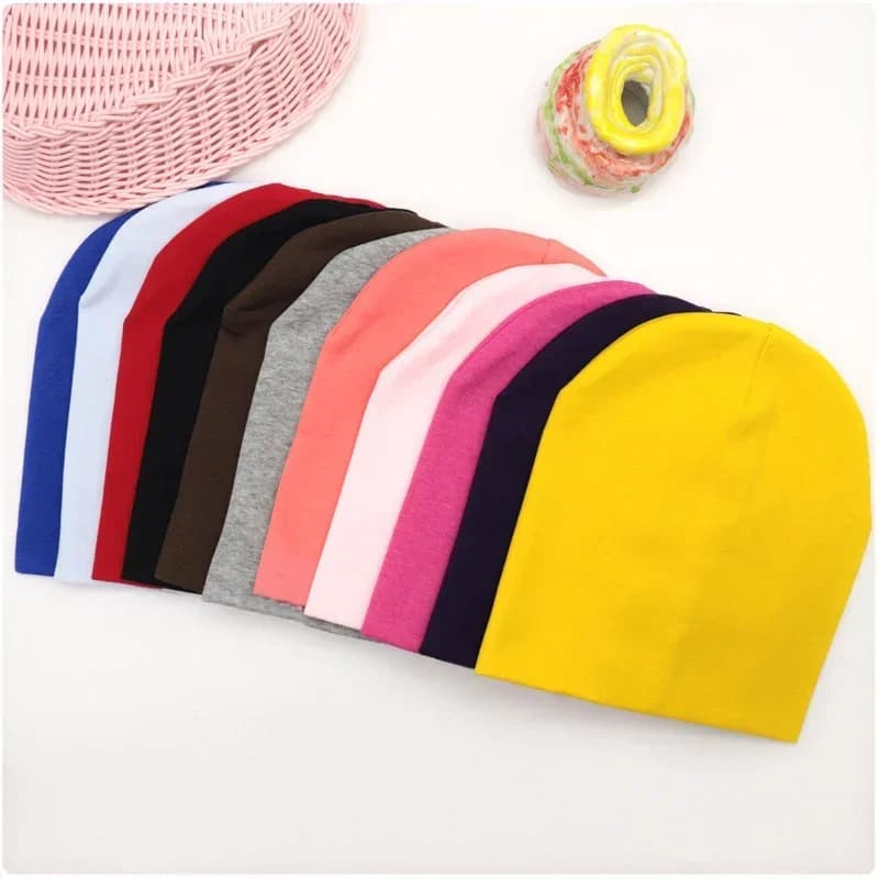 0-3 ans solide enfants tricoté chapeau nouveau-né bébé hiver coton casquette chaude printemps automn