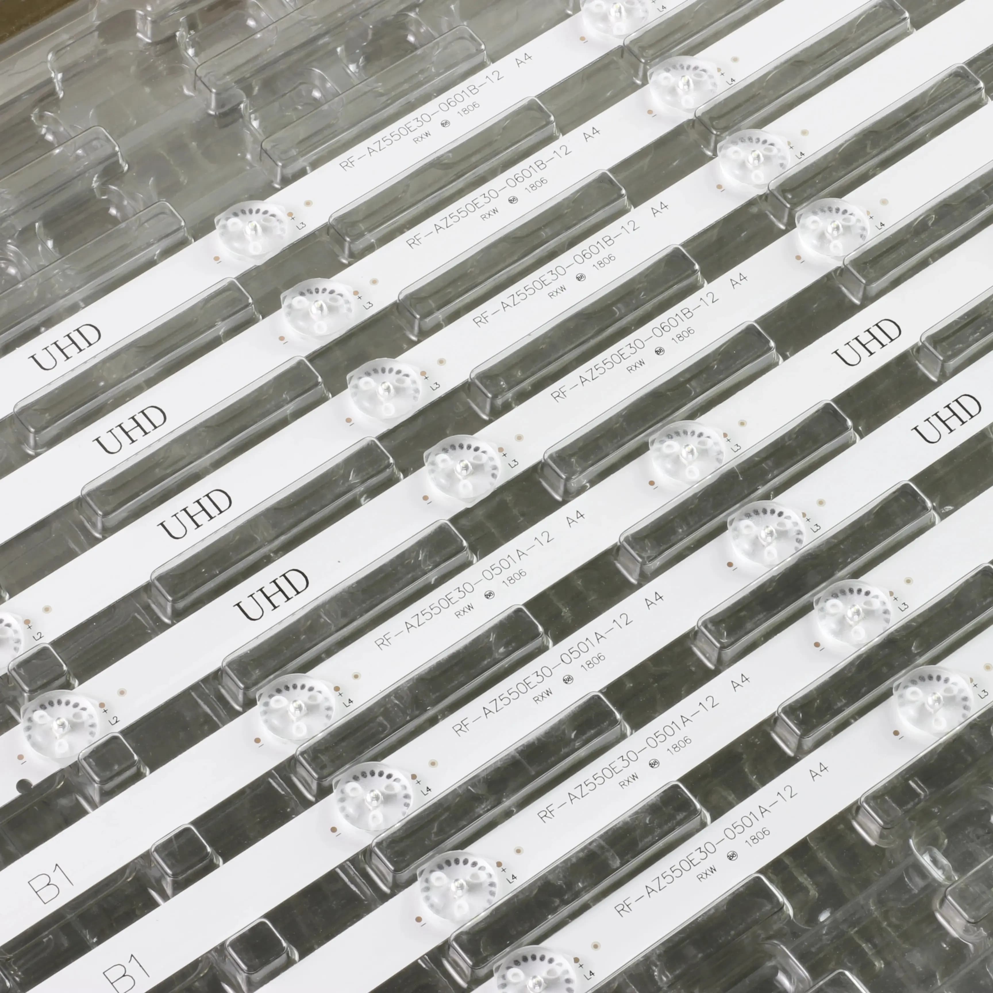 8 pièces/ensemble LED bande de rétro-éclairage pour Philco PTV55U21 55UJ6300 55UJ6000 55UJ6200 55UJ6