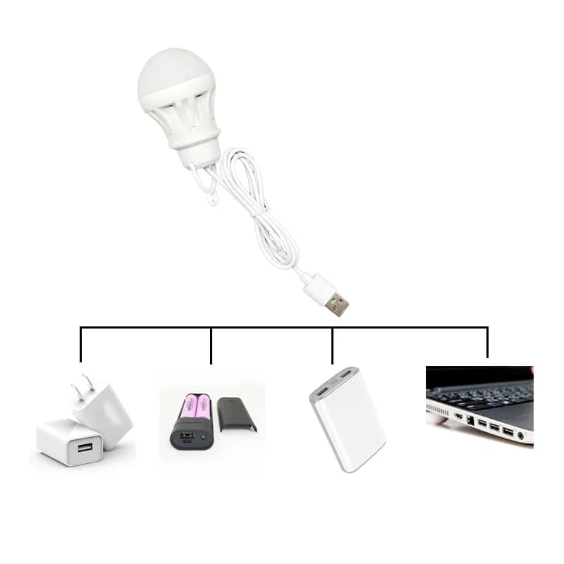 Lanterne portable, lampes de camping, ampoule USB 5W, outil multifonctionnel pour le camping en plei