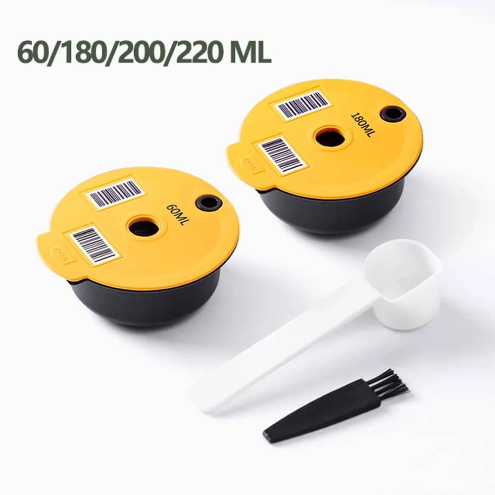 Capsules de café réutilisables avec couvercle en silicone, dosettes filtrantes, remplacement quotidi