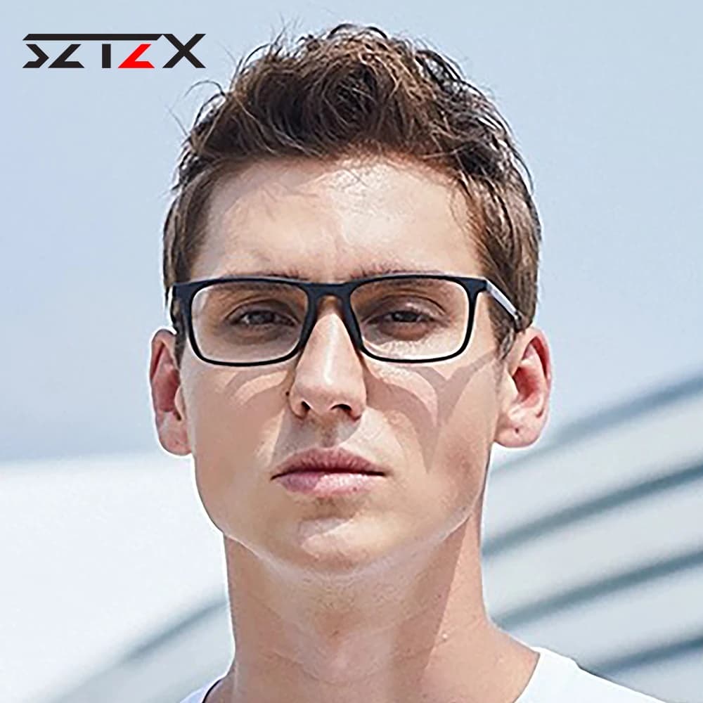 SZTZX nouvelles lunettes de lecture photochromiques TR90 mode Anti-lumière bleue lunettes optiques m