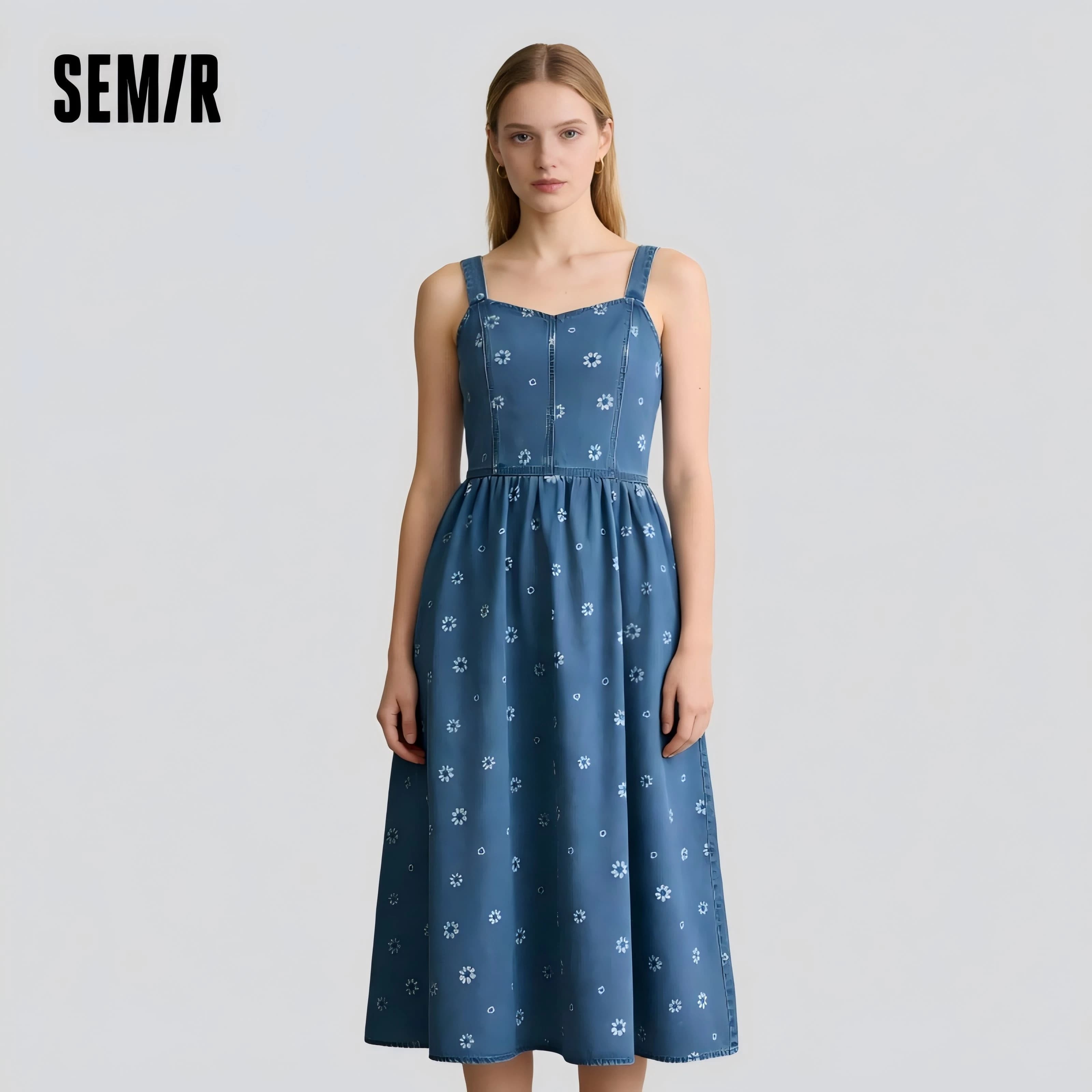 Robe Salopette en Jean Semir pour Femme – Nouvelle Collection Été 2025 – Style Ludique Imprimé Intég