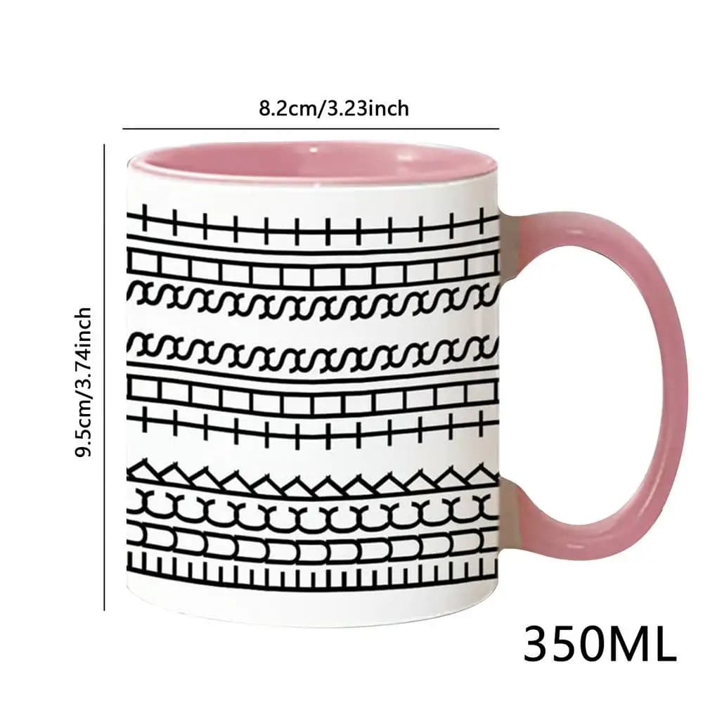 Tasse à café avec poignée de 11.83 oz, tasse à thé, nouveauté, tasse à café sans micro-ondes, tasse 