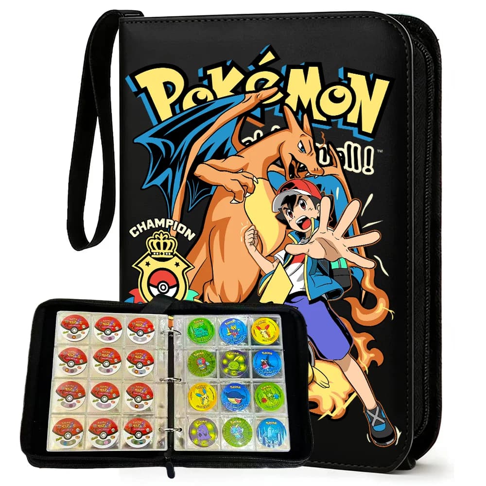 Album de cartes Pokémon Tazos 1ère/2ème/3ème édition, collection de cartes de démarrage Ash Ketchum,