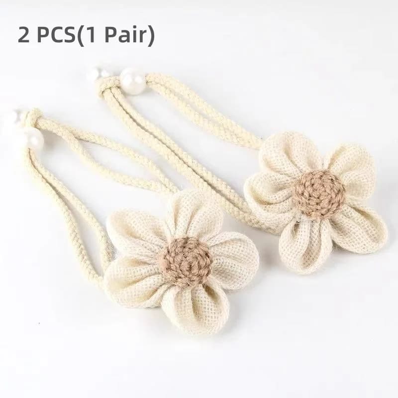 2 pièces fleur décoration rideau cravate réglable moderne Simple rideau cravate rideau accessoires c