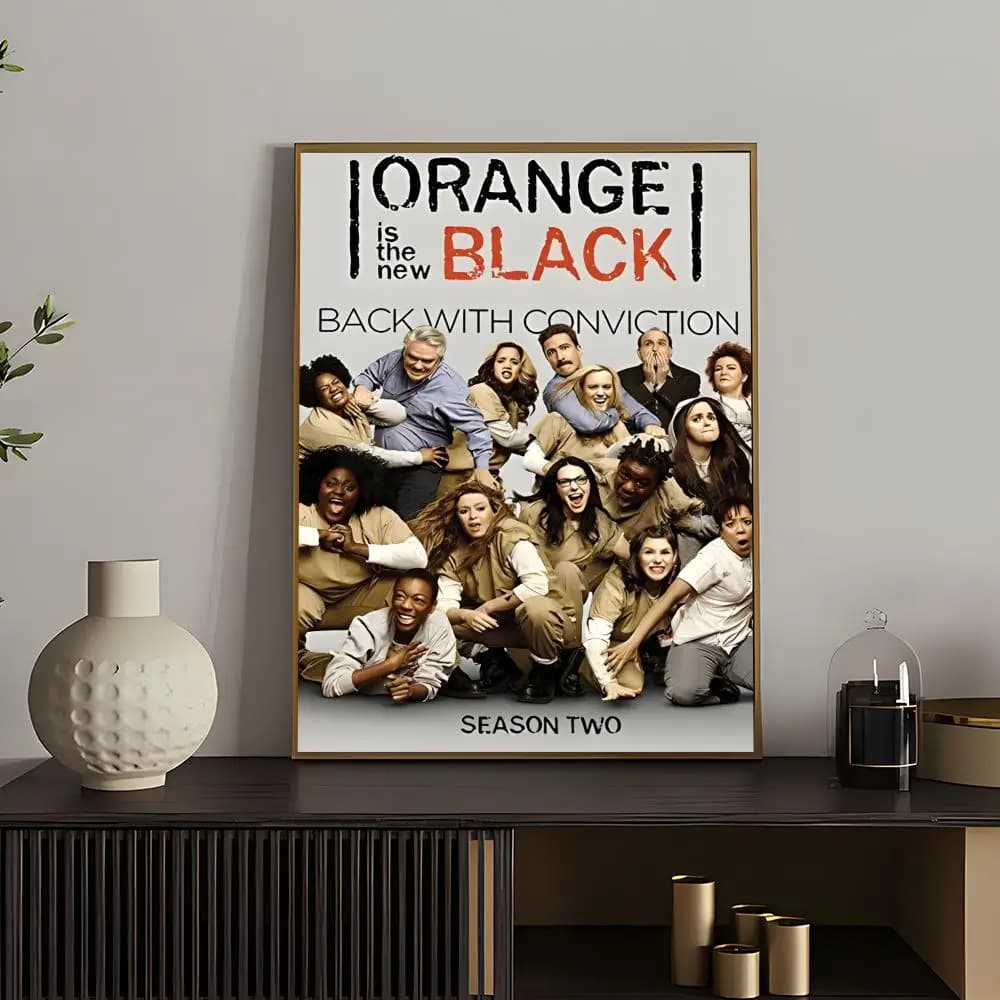 Film classique o-Orange est le nouvel affiche noire polyvalente HD étanche Art mural décor auto-adhé