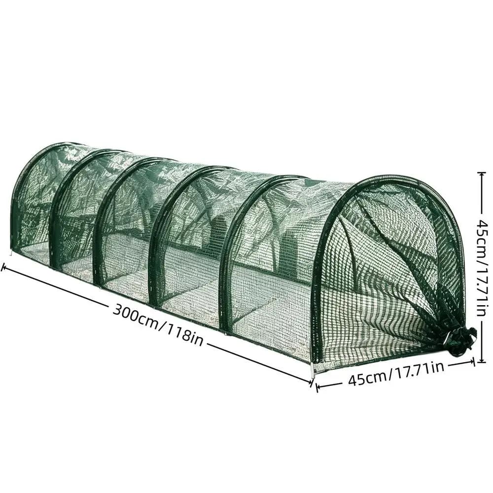 Tunnel extérieur pliable en métal pour poulets, installation rapide, flexible, pour poulaillers, can