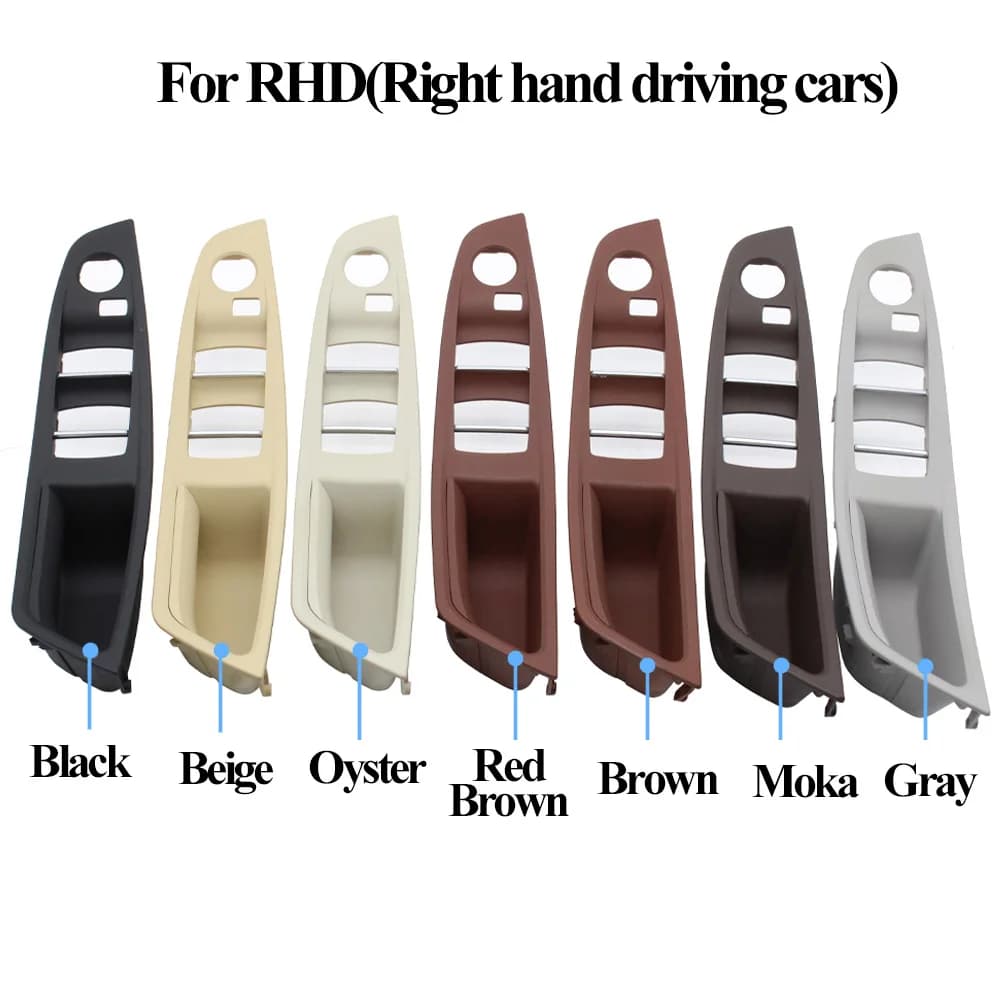Couvercle de panneau de poignée de porte d'accoudoir côté conducteur LHD RHD, pour BMW série 5 F10 F