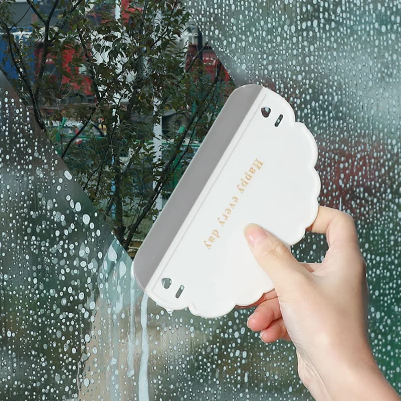 Mini essuie-glace en forme de nuage, grattoir à verre en silicone souple, brosse de nettoyage de vit