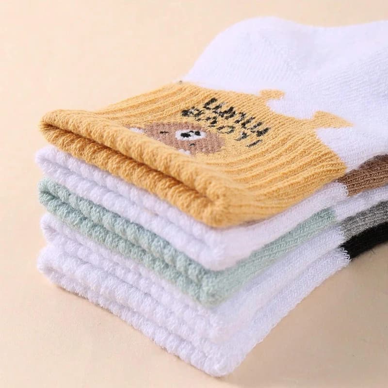 5 paires de chaussettes pour bébé, chaussettes basses extensibles à la cheville, pour nouveau-né, ga