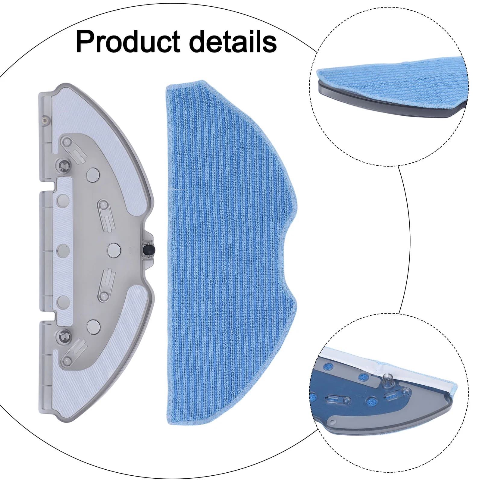 Kit porte-vadrouille et chiffons de vadrouille pour aspirateur Robot série X-PLORER 75 S +, accessoi