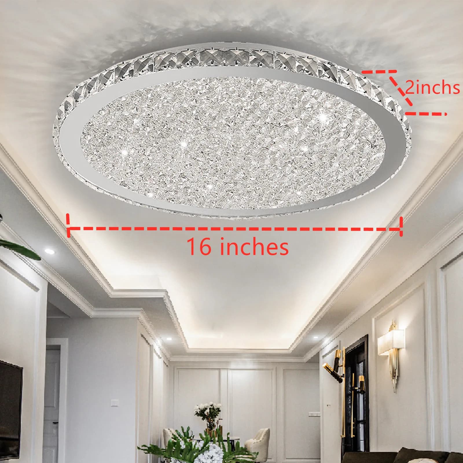 LOYALHEARTD-Plafonnier LED Rond en Clip au Design Moderne, Luminaire Décoratif de Plafond, avec Gout