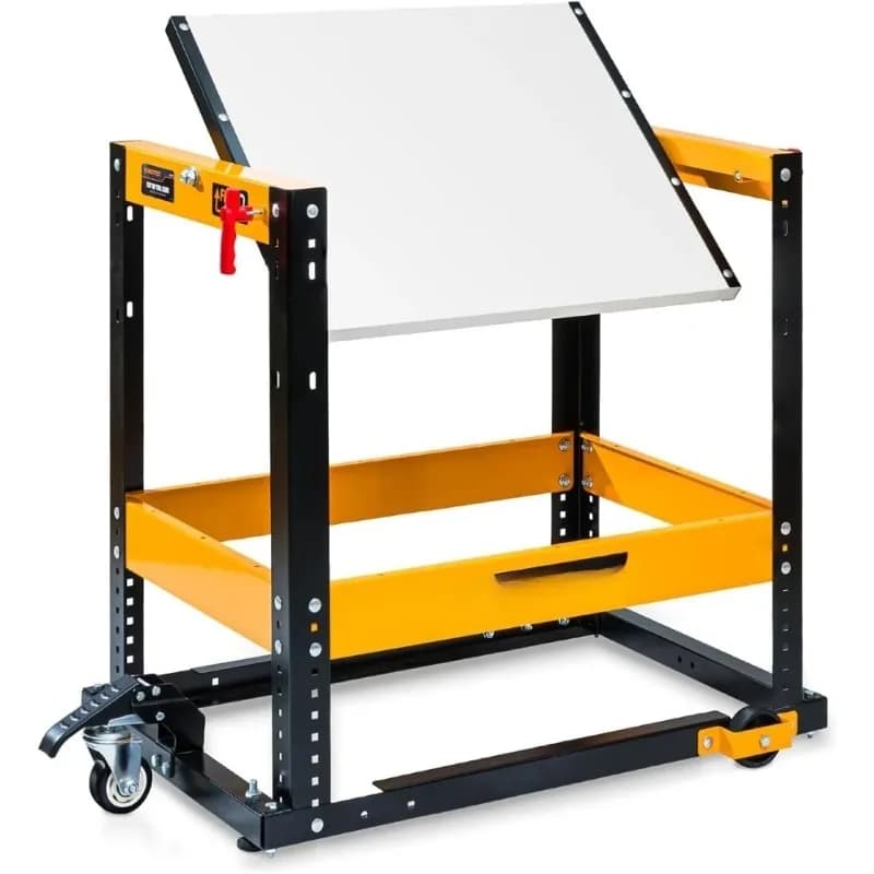 Meubles. Outils électriques et à main, support à outils rabattable avec roulettes, établi Mobile d'u