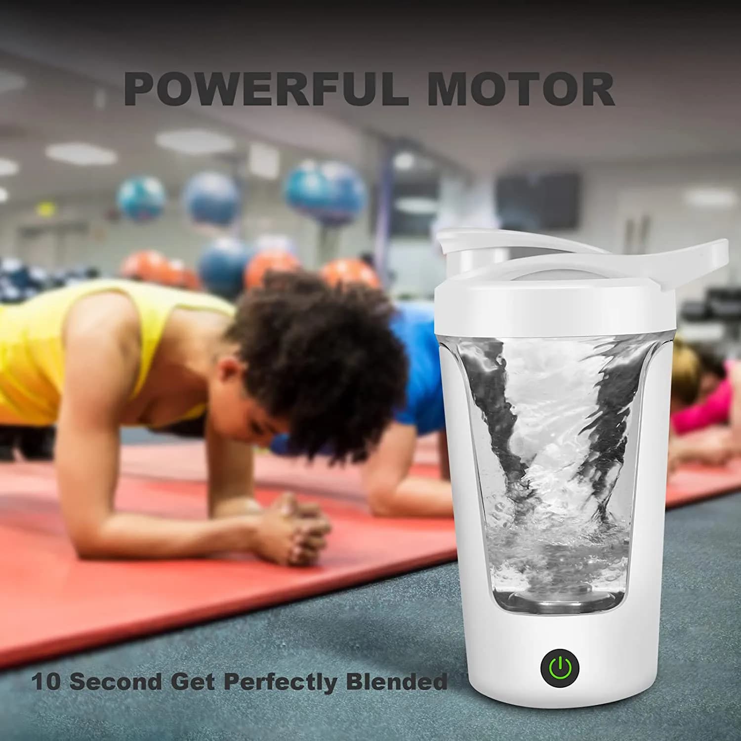 Tasse de mélange électrique Portable de 350ml, Shaker de poudre de protéines, mélangeur de bouteille