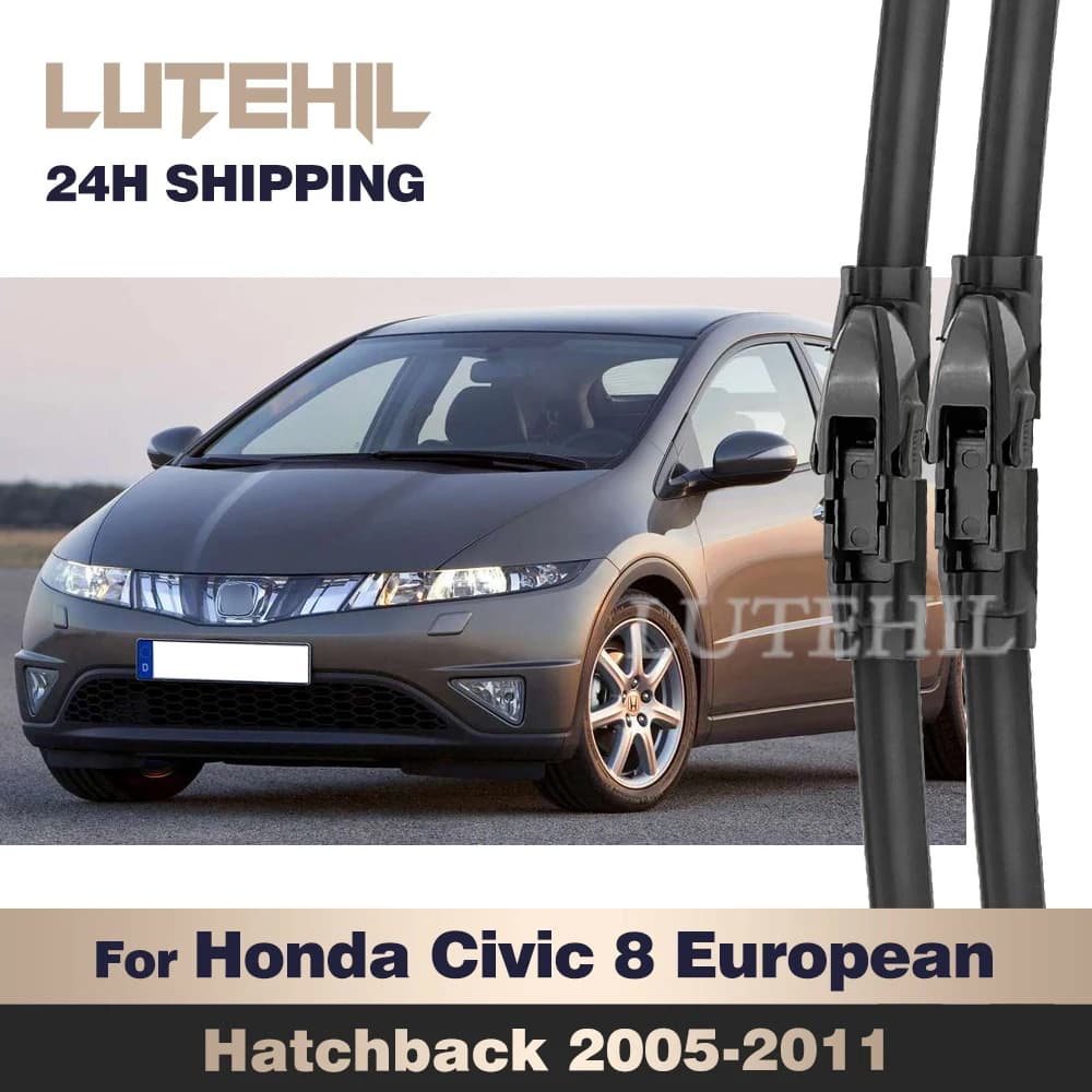 Pour Honda Civic 8 European Hatchback 2005-2011 2006 2007 essuie-glace avant balais d'essuie-glace p