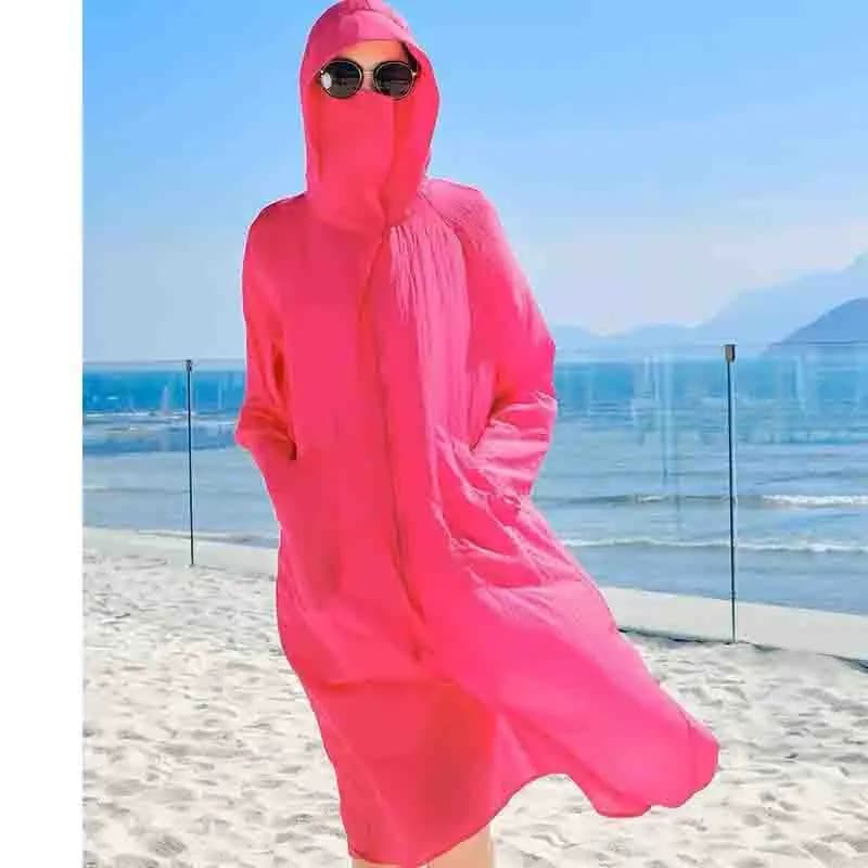 Veste de Protection solaire légère à capuche pour femme, vêtement d'extérieur, respirant, léger, ave