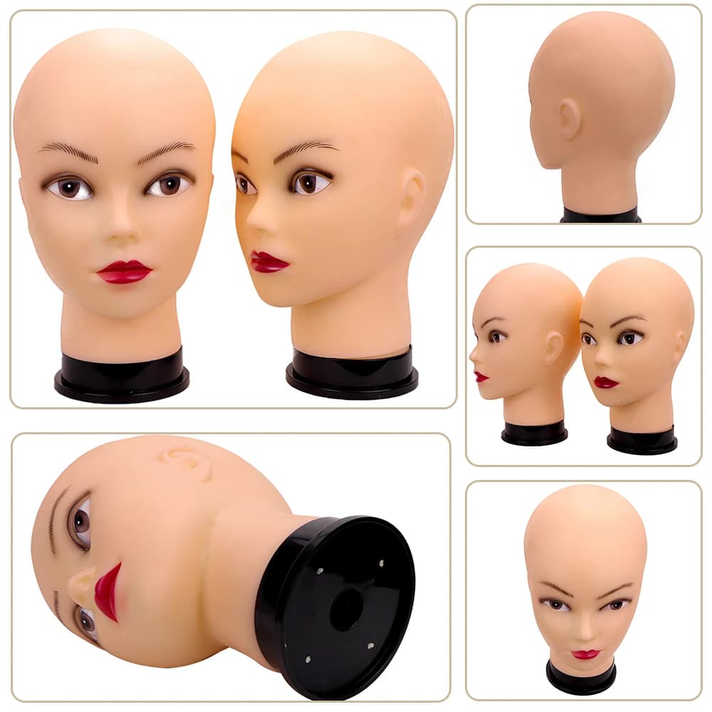 Support de tête de mannequin pour perruque, trépied de perruque réglable, affichage exécutif avec ép