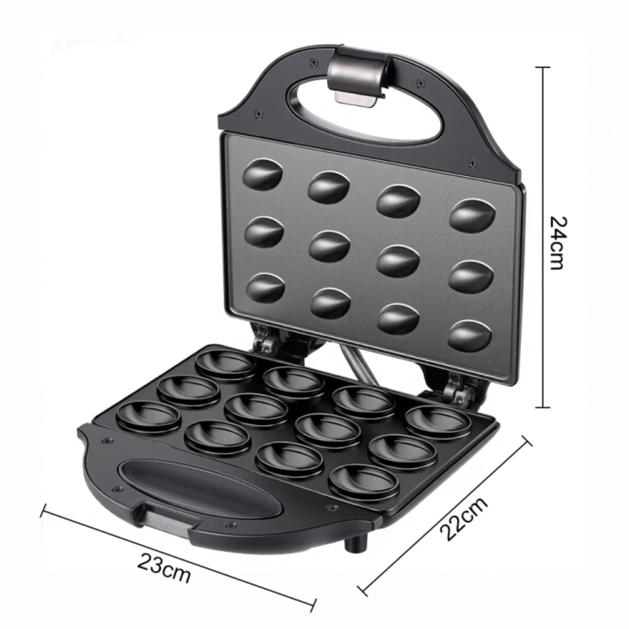 Gaufrier électrique pour gâteaux aux noix, avec noix, 12 trous, cuisson de Biscuits, fabrication pou