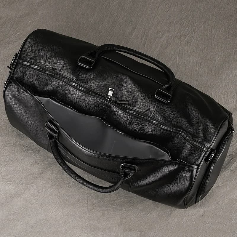 Sac de voyage en cuir de nouveau design à la mode, sac de sport en peau de vache souple, sac de voya