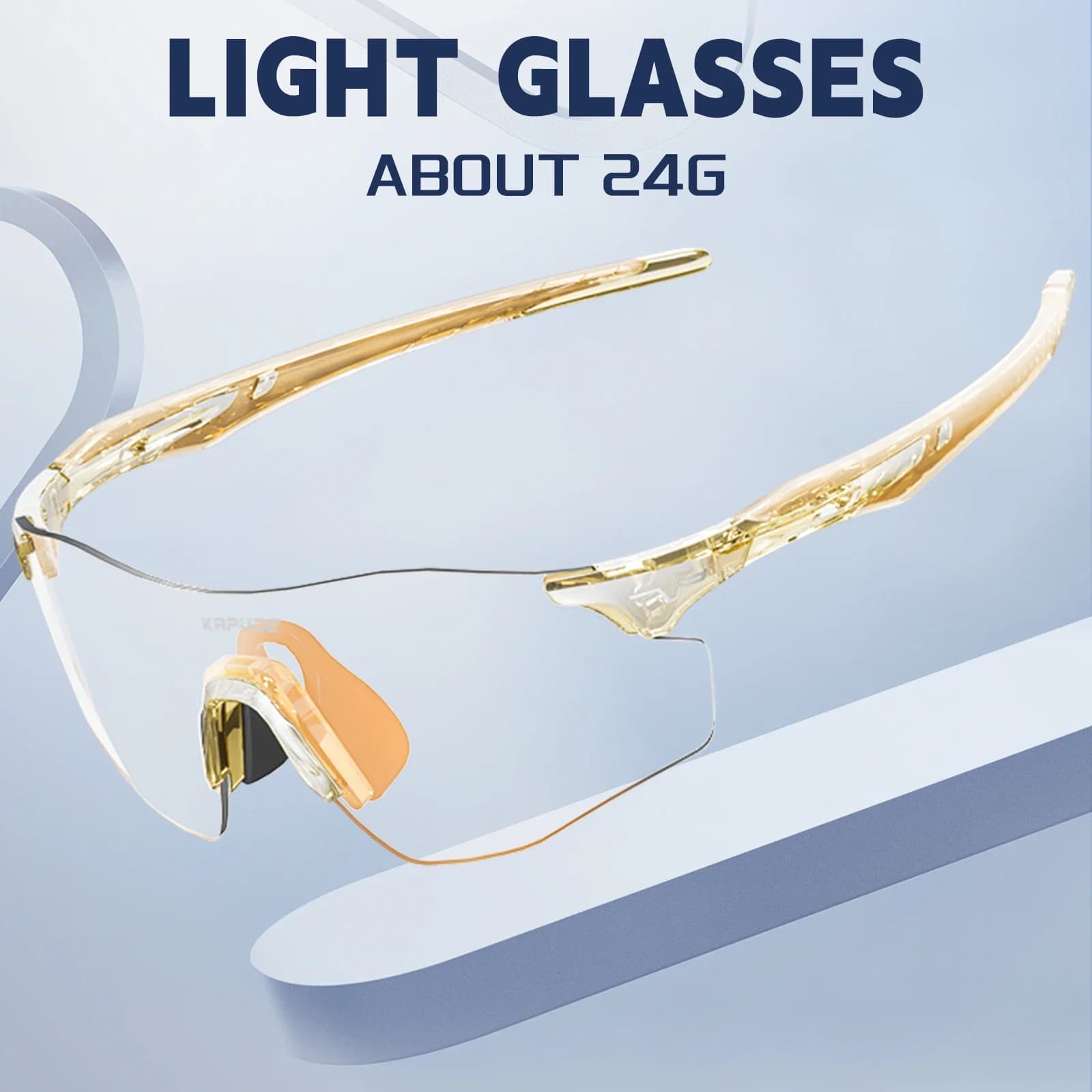 Kapvoe-Lunettes de cyclisme photochromiques pour hommes, lunettes de course légères, lunettes de sol
