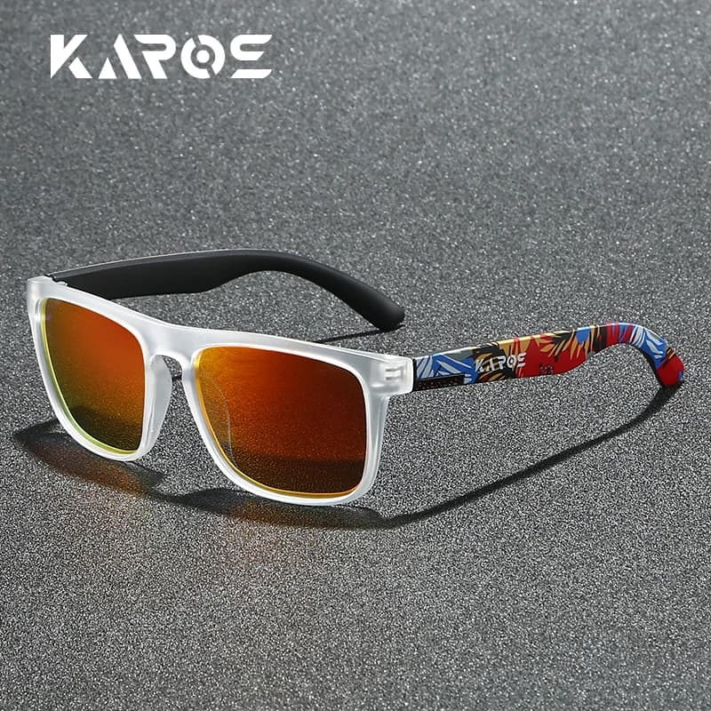 KAROS lunettes de soleil polarisées pour hommes/femmes monture camouflage Protection UV400 pour la c