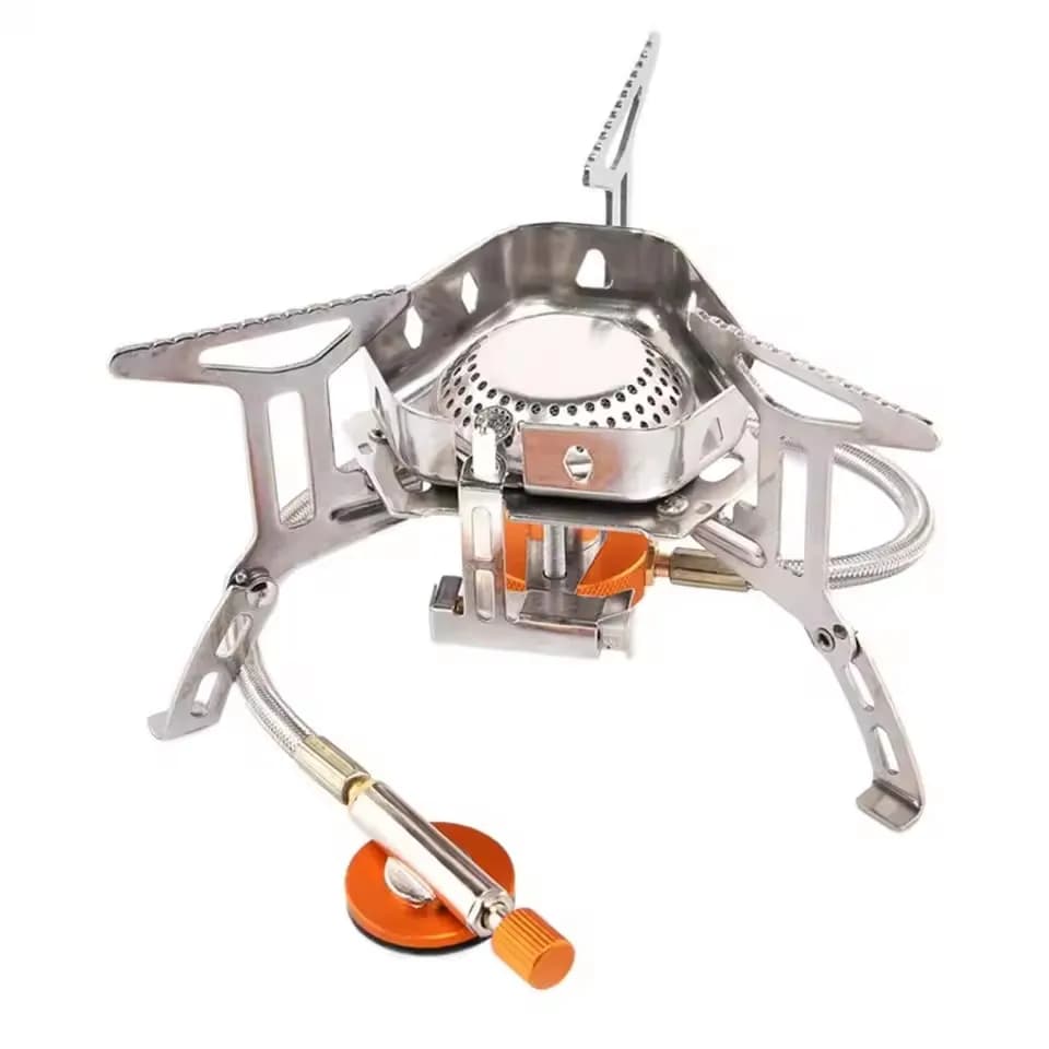 Brûleur touristique de Camping, cuisinière à gaz de grande puissance, ustensiles de cuisine, four Po
