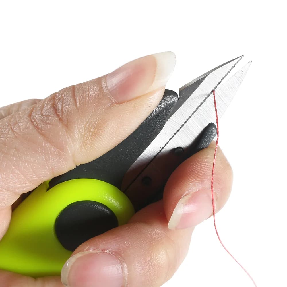 Ciseaux pliables en forme de crevette, coupe-ligne de pêche, pince à tondeuse, Kit d'outils à nœud r