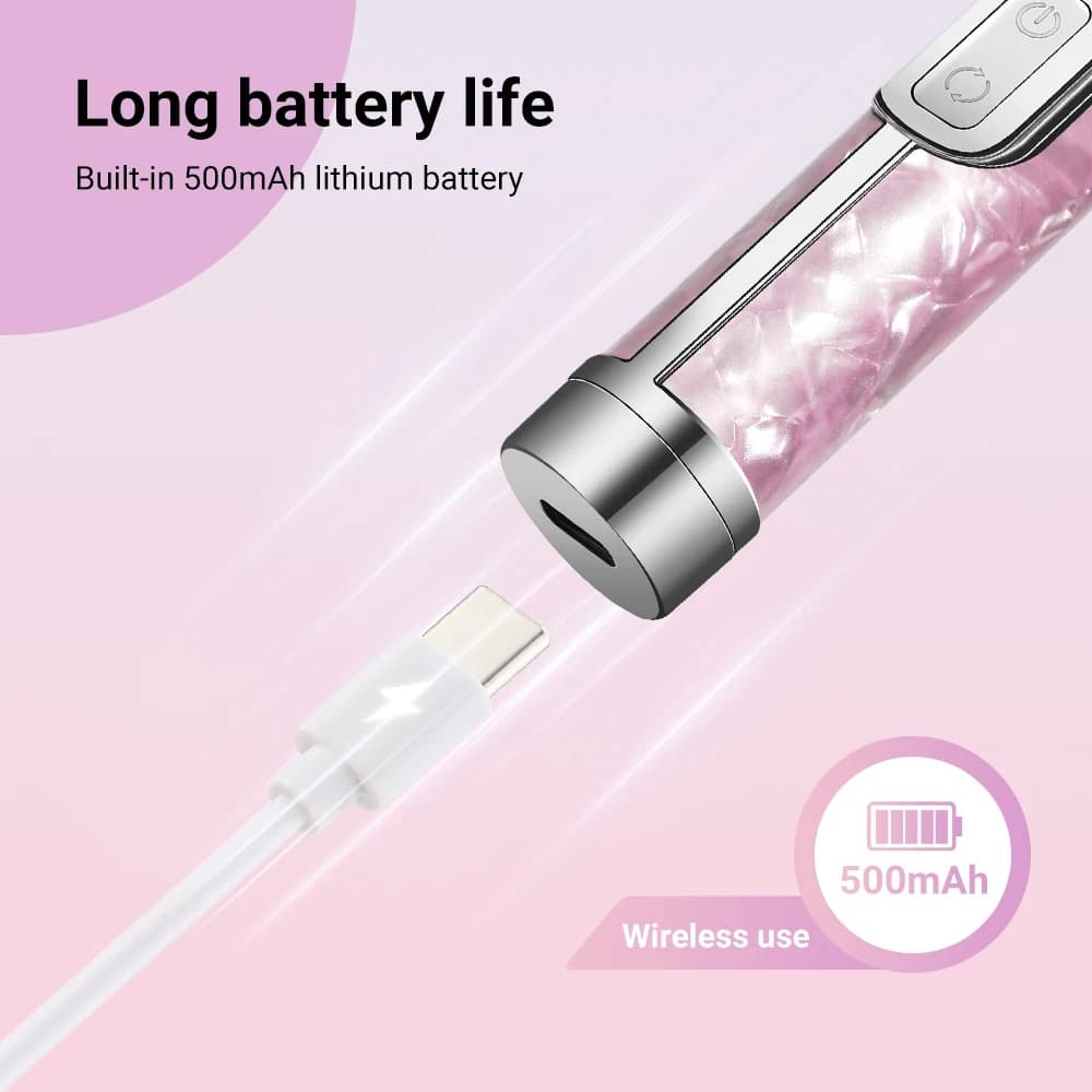 Ensemble de limes à ongles électriques sans fil, 4 vitesses réglables pour ongles en acrylique, faço