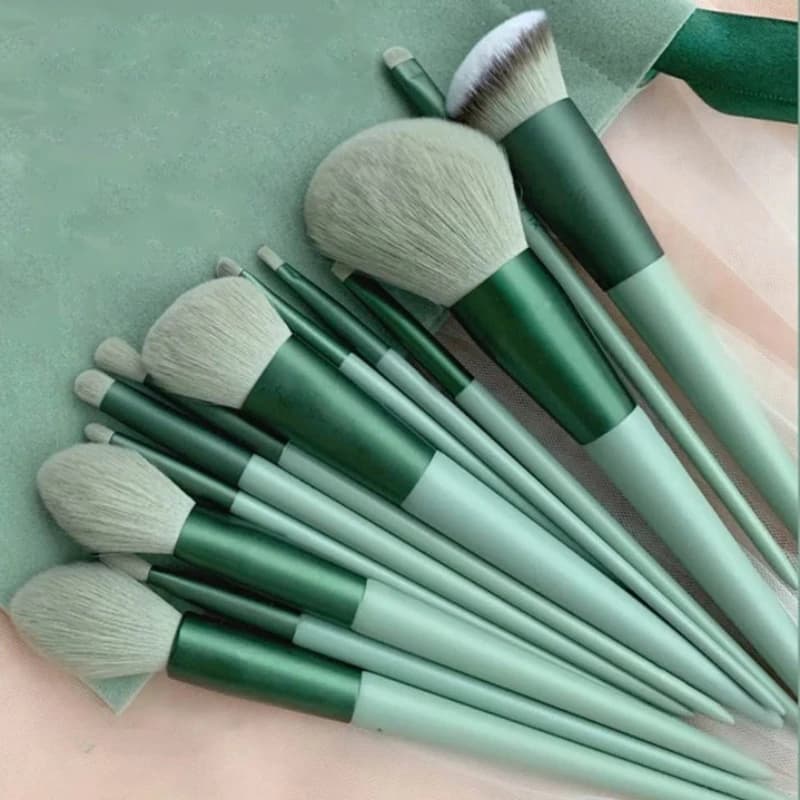 Ensemble de pinceaux de maquillage doux et moelleux, 13 pièces, pour fond de teint, Blush, poudre, f