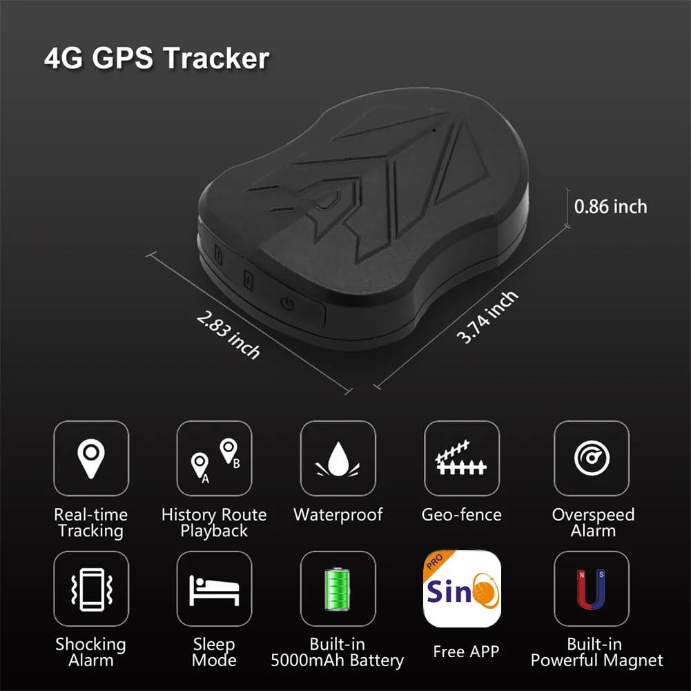 Nouveau traceur GPS étanche 4G ST-905, localisateur de piste de véhicule, aimant longue veille, batt