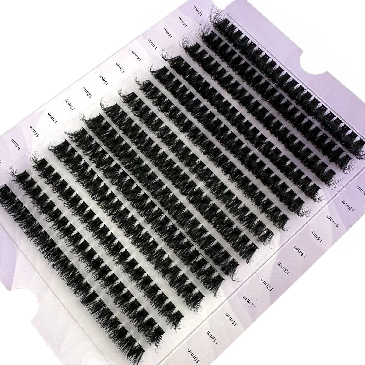 Extensions de cils en grappe 5D volumineux à 14 rangées, 6OD/80D/10OD, cils épais, courbure D/DD, ci