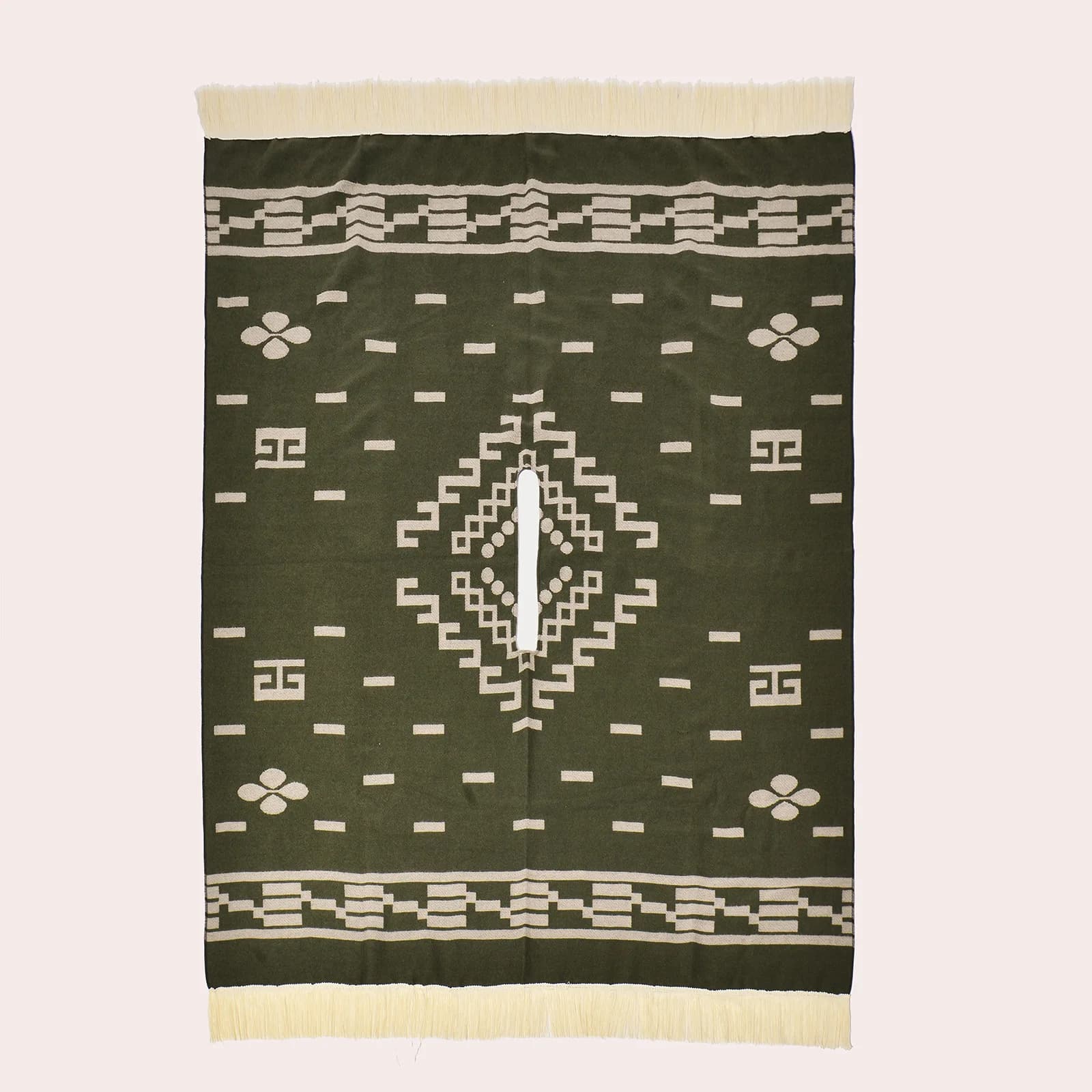Poncho de voyage pour femmes, châle, Style ethnique, glands, Cape à capuche, Jacquard chaud d'hiver,