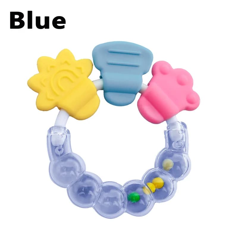 TeWindsor-Hochet de dentition en caoutchouc souple pour bébé, jouets en silicone de qualité alimenta
