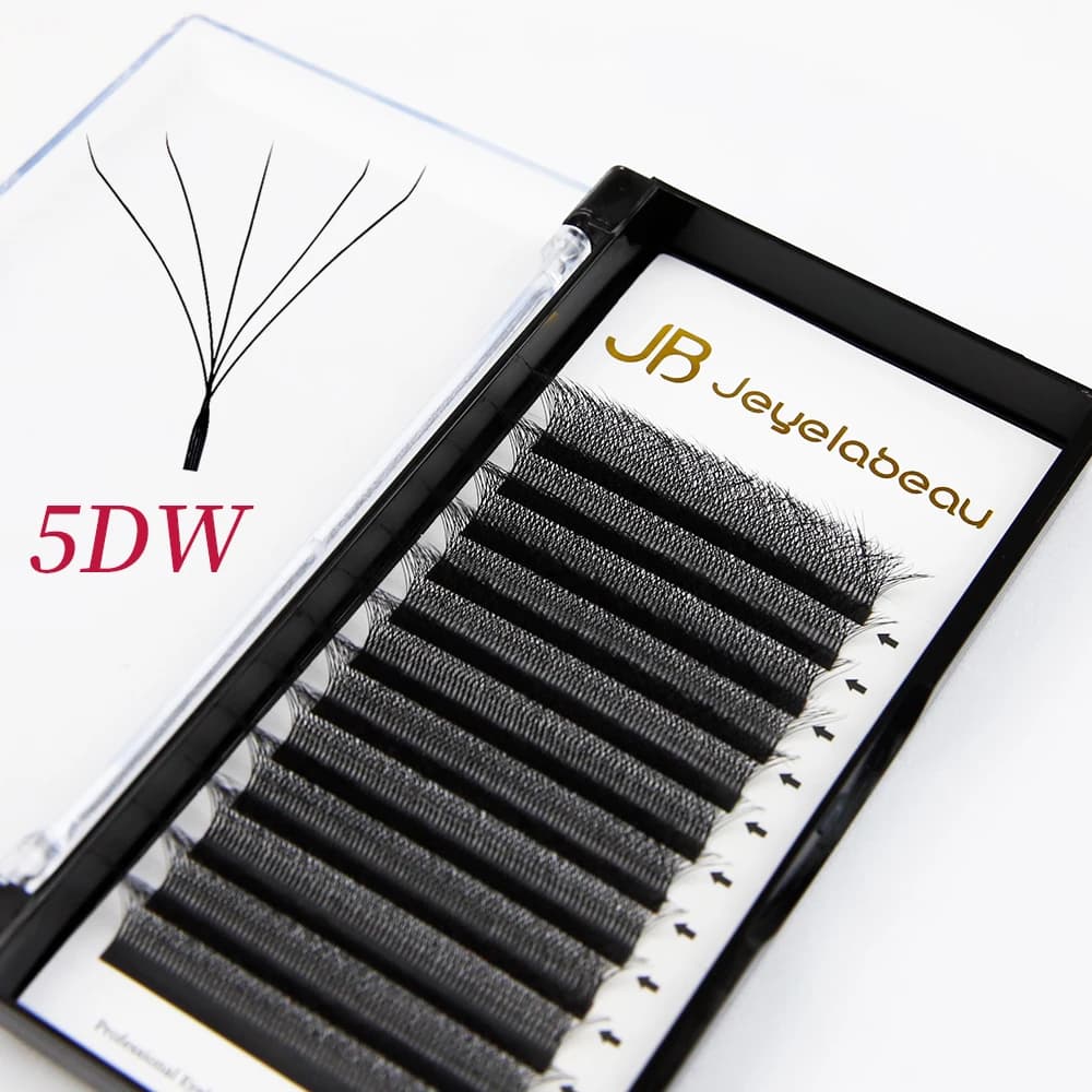 Extensions de cils en forme de W JB Jeyelabeau 3D/4D/5D, faux cils 6D/8D en vison synthétique, bouqu