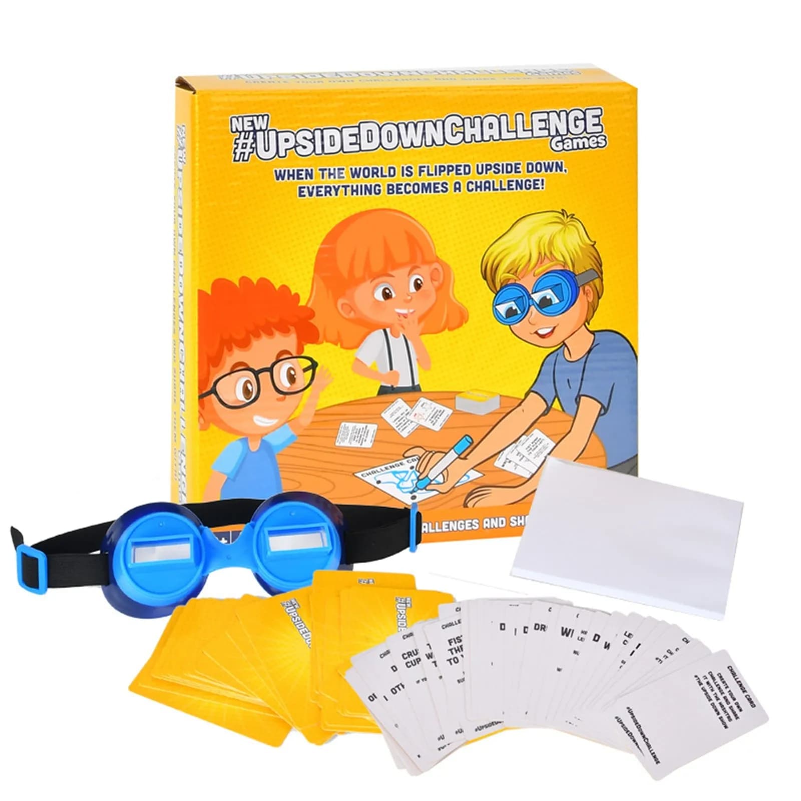 Jeu pour amis famille défis complets amusants avec lunettes à l'envers jeu hilarant pour jouer nuit 