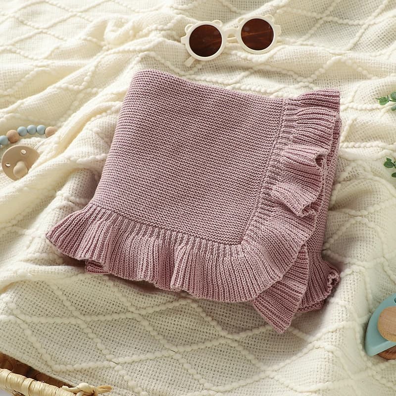Couvertures en Tricot Solide pour Nouveau-né, Nourrisson, Enfants, Garçons, Bol, Poussette, Pépinièr