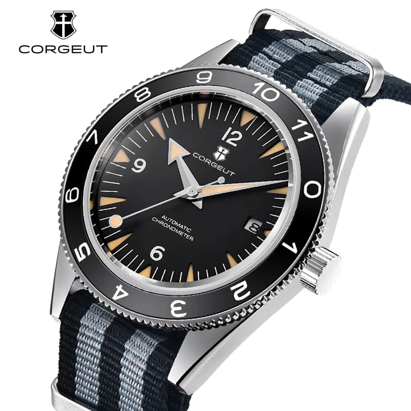 Montre japonaise lumineuse automatique pour hommes, verre saphir 41MM, étanche à 100m, bracelet en N