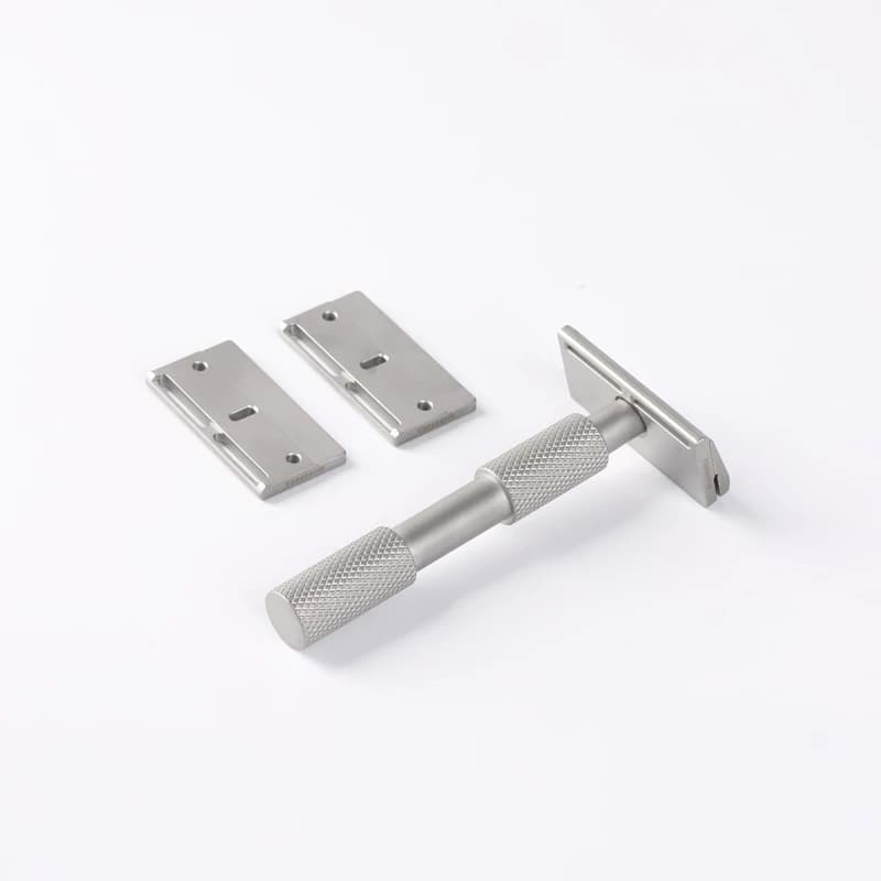 Rasoir de sécurité YAQI Aileron GEM Blade - Rasoir de rasage traditionnel avec 3 lames pour une coup