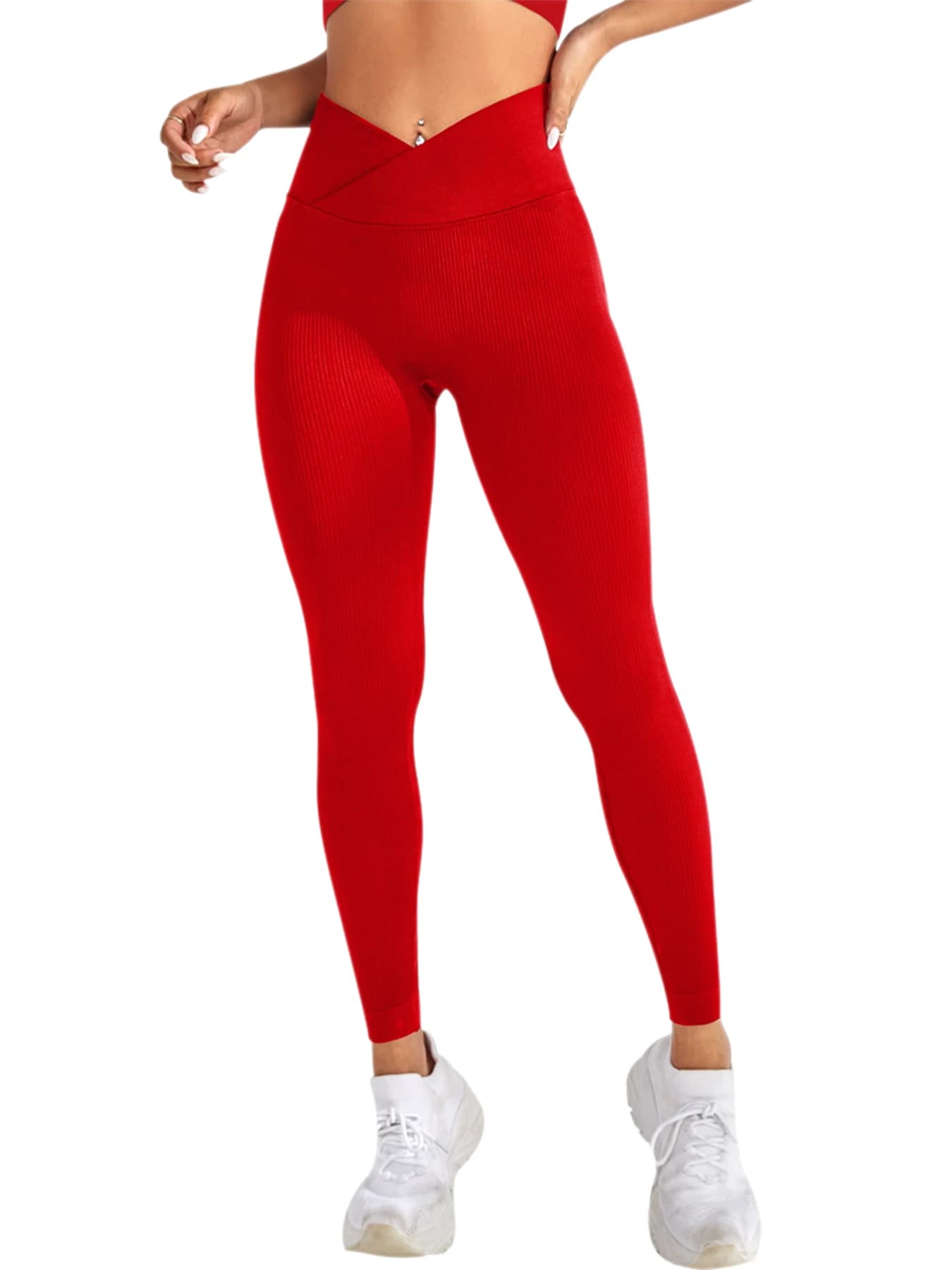 Leggings d'entraînement pour femmes, taille croisée, élastique, fesses à bulles, Fitness, Yoga sans 