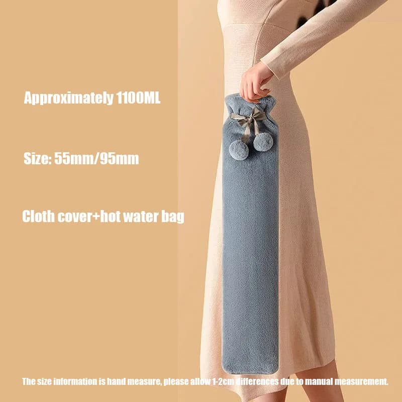 Bouteille d'eau chaude de remplissage d'eau de 1000/2000 ml-sac d'eau chaude doux pour les femmes po